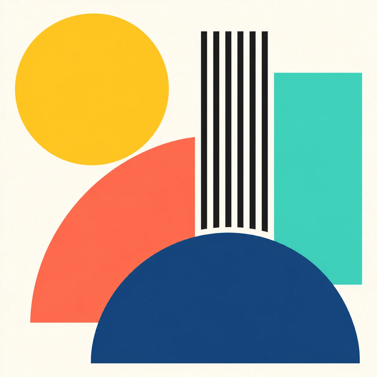 Bold geometric shapes